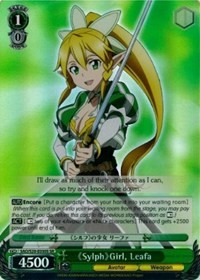 Sylph Girl, Leafa (V.2 - Super Rare)