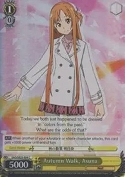 Autumn Walk, Asuna (V.2 - Parallel Foil)