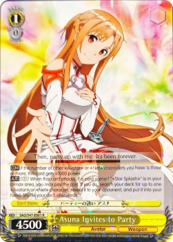 Asuna Invites to Party