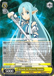 Attack in Waves, Asuna (V.1 - Double Rare)