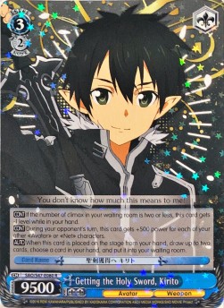 Getting the Holy Sword, Kirito