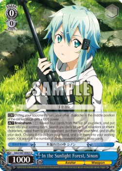 In the Sunlight Forest, Sinon