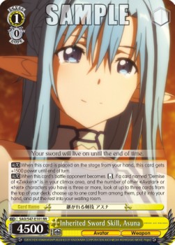 Inherited Sword Skill, Asuna (V.1 - Double Rare)