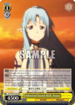 Inherited Sword Skill, Asuna (V.2 - Triple Rare)