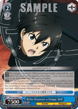 Kirito Discovers a Unique Skill