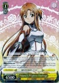 Asuna's Positive Feelings (V.1 - Double Rare)