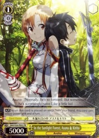 In the Sunlight Forest, Asuna & Kirito