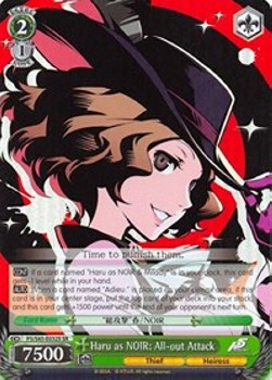 Haru as NOIR: All-out Attack (V.2 - Super Rare)