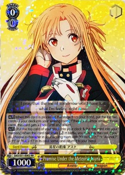 Promise Under the Meteors, Asuna (V.1 - Double Rare)