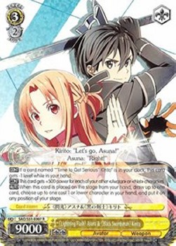 (Lightning Flash) Asuna & (Black Swordsman) Kirito