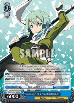 Sinon Takes on a Powerful Opponent