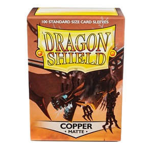 100 Dragon Shield Sleeves - Matte Copper