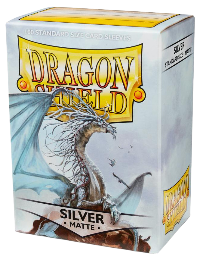 100 Dragon Shield Sleeves - Matte Silver