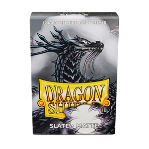 60 Small Dragon Shield Sleeves - Matte Slate