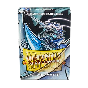 60 Small Dragon Shield Sleeves - Matte Clear