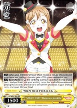 "MIRAI TICKET" Hanamaru Kunikida (V.1 - Double Rare)