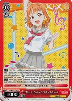 "Aim to Shine" Chika Takami (V.1 - Uncommon)