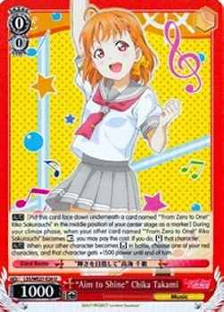 "Aim to Shine" Chika Takami (V.2 - Parallel Foil)