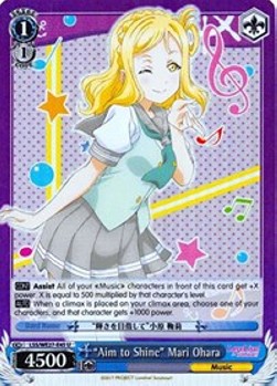 "Aim to Shine" Mari Ohara (V.2 - Parallel Foil)