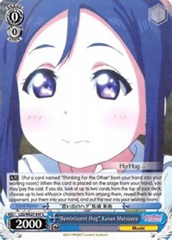 "Reminiscent Hug" Kanan Matsuura (V.1 - Common)