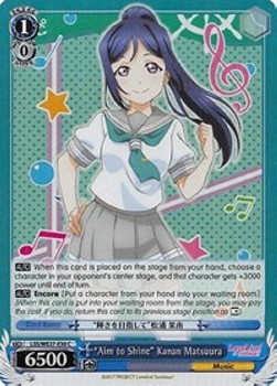 "Aim to Shine" Kanan Matsuura (V.2 - Parallel Foil)