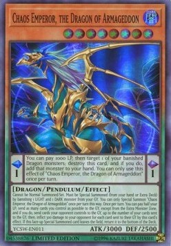 Chaos Emperor, the Dragon of Armageddon (V.1 - Super Rare)