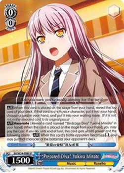 "Prepared Diva" Yukina Minato (V.1 - Uncommon)