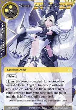 Ophiel, Angel of Guidance (V.1 - Super Rare)