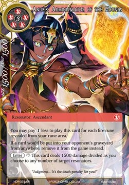 Anubis, Administrator of the Hounds (V.1 - Super Rare)