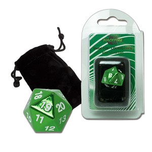 Blackfire Spindown D20 Die (Green)