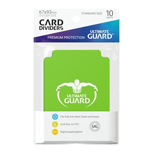 10 Ultimate Guard Dividers (Light Green)