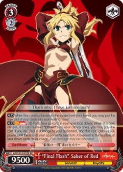 "Final Flash" Saber of Red (V.1 - Double Rare)