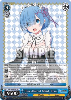 Blue-Haired Maid, Rem (V.1 - Double Rare)