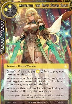 Misteltein, the Pious Sword Saint (V.1 - Super Rare)