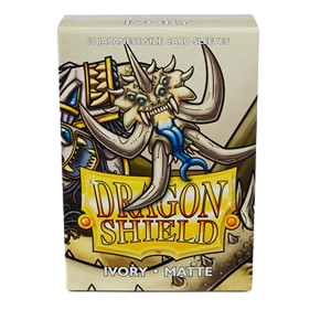 60 Small Dragon Shield Sleeves - Matte Ivory