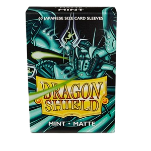 60 Small Dragon Shield Sleeves - Matte Mint