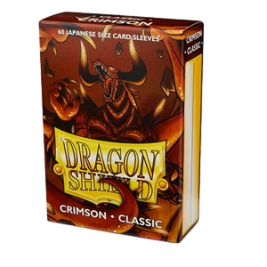 60 Small Dragon Shield Sleeves - Classic Crimson