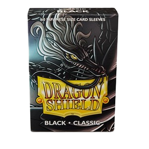 60 Small Dragon Shield Sleeves - Classic Black