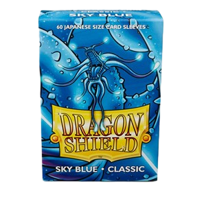 60 Small Dragon Shield Sleeves - Classic Sky Blue