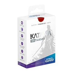 100 Ultimate Guard Katana Sleeves (Red)