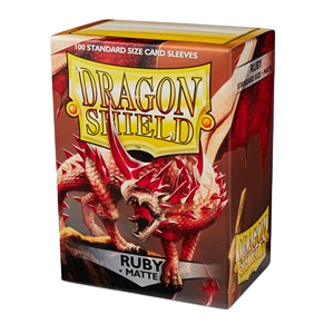 100 Dragon Shield Sleeves - Matte Ruby