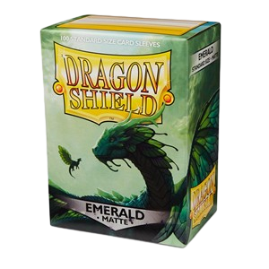 100 Dragon Shield Sleeves - Matte Emerald