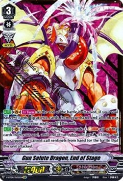 Gun Salute Dragon, End of Stage [V Format] (V.2 - Special Vanguard Rare)