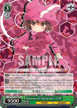 Brimming with Fighting Spirit, LLENN (V.1 - Double Rare)