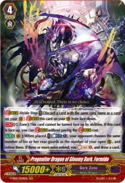 Progenitor Dragon of Gloomy Dark, Formido [V Format] (V.1 - Generation Rare)