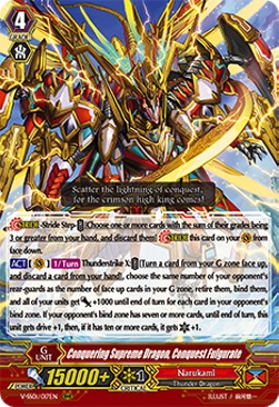 Conquering Supreme Dragon, Conquest Fulgurate [V Format] (V.1 - Triple Rare)