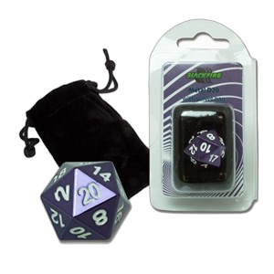 Blackfire D20 Die (Purple)