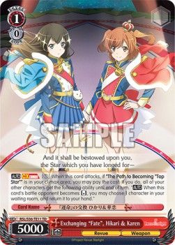 Exchanging "Fate", Hikari & Karen (V.1 - Trial Deck)