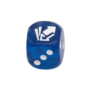 Cardmarket Transparent D6 Die (Blue)