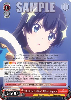 "Rebirthed Shine" Hikari Kagura (V.1 - Rare)